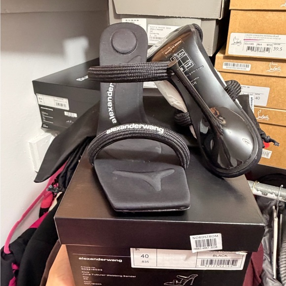 Alexander Wang Shoes - Alexander Wang Black Tubular Sandals